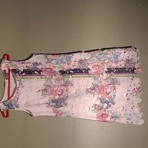 Floral Size 8 Donna Ricco New York Above the Knee  Flared Dress
